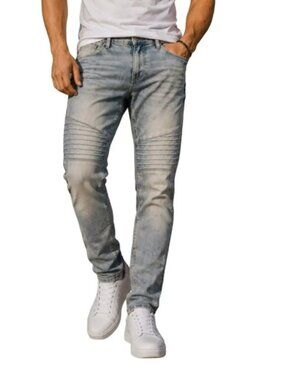 South Pole Light Blue Distressed Skinny Jeans